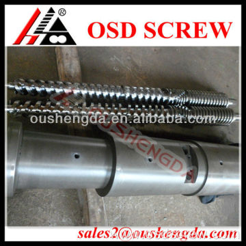 Extruder parallel twin screw barrel for plastic products